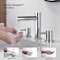 Kibi Circular 8 Bathroom Sink Widespread Faucet with Drain Assembly KBF1025CH - alternate 9